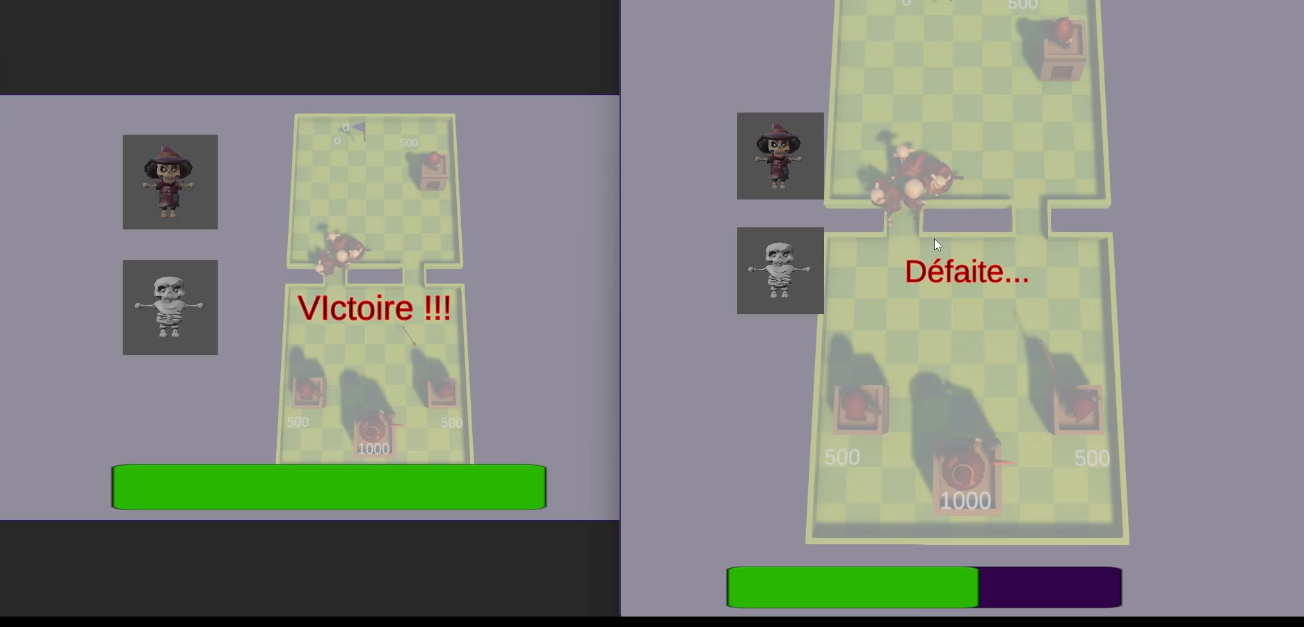 Test en double client — Battle Clash