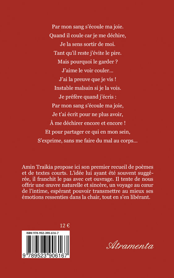 4e de couverture du recueil